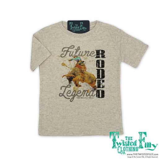Future Rodeo Legend Bull - S/S Youth Tee - Oatmeal (6pcs)