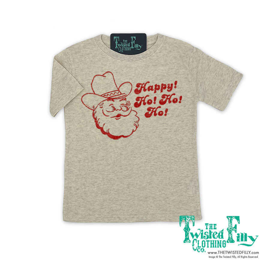 Happy Ho Ho Ho Christmas Cowboy Santa - Toddler Tee (6 Pcs)