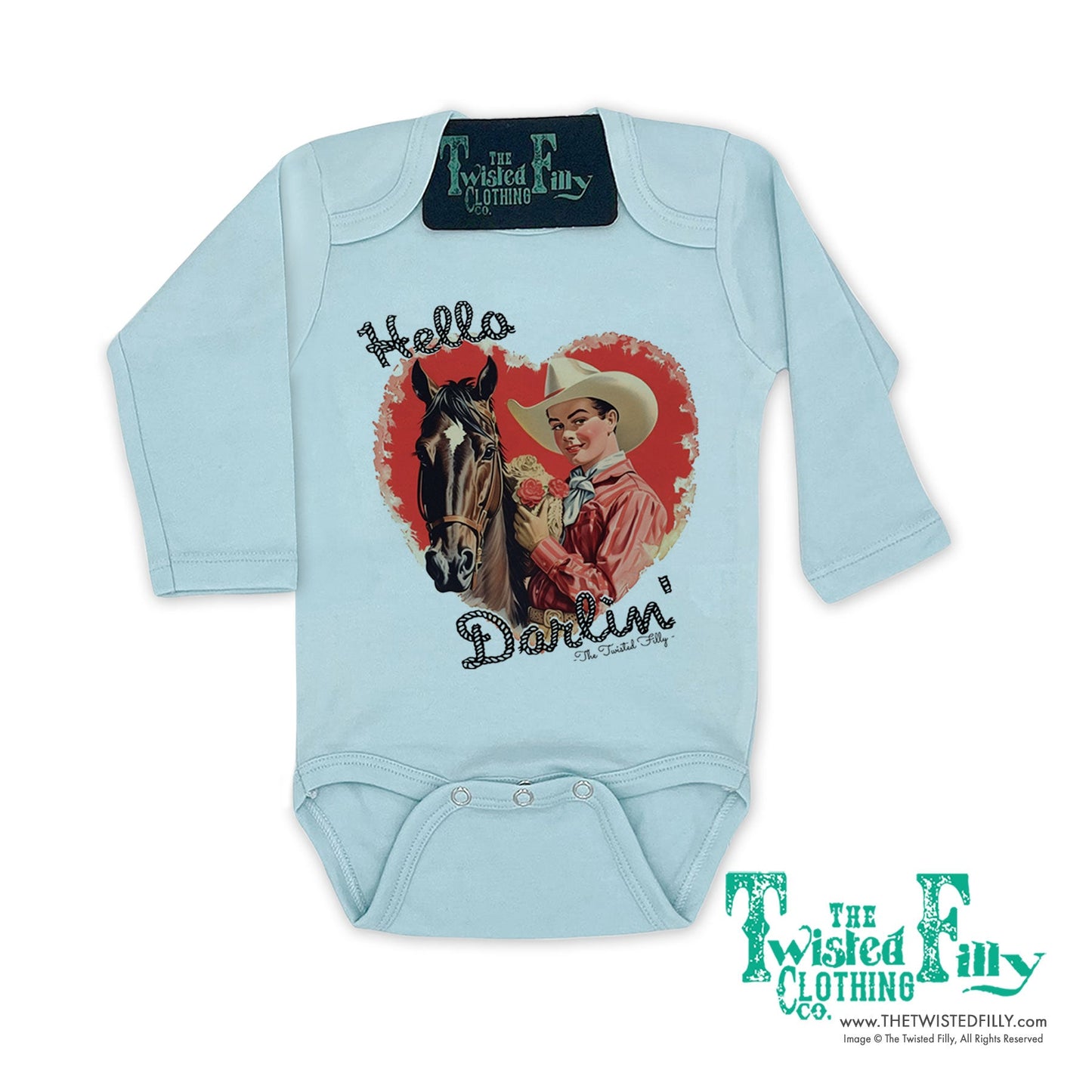 Hello Darlin' - L/S Infant One Piece (6pcs)