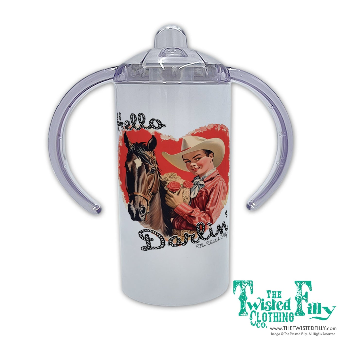 Hello Darlin' Toddler Sippy (2pcs)