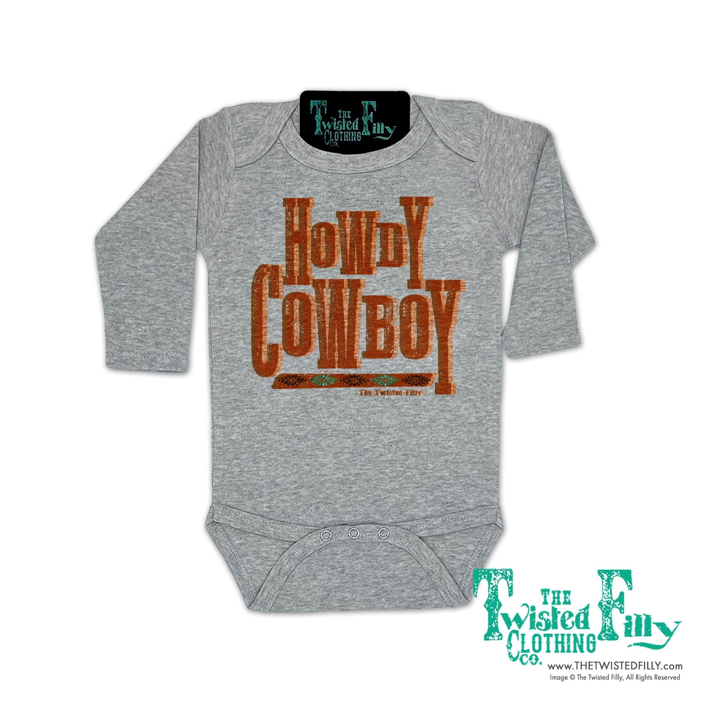 Howdy Cowboy - L/S Infant One Piece (6pcs)