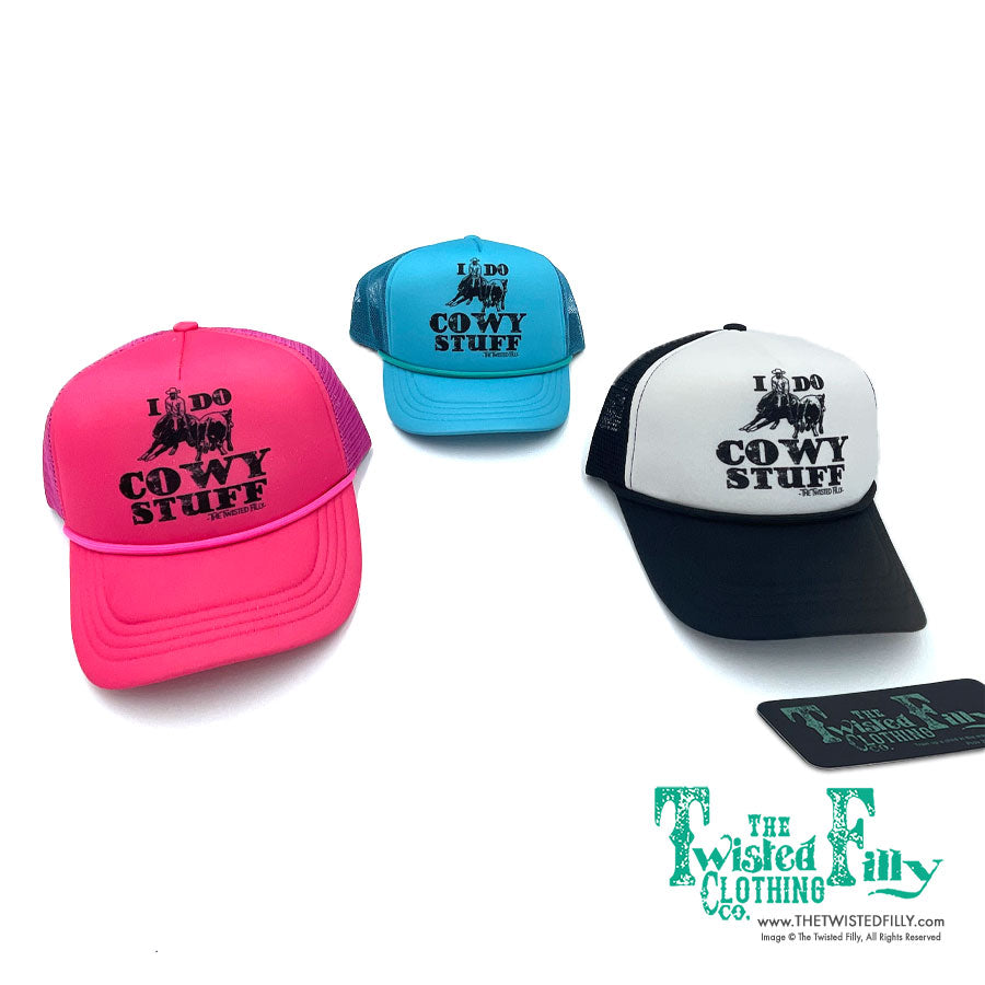 I Do Cowy Stuff - Youth Foam Snapback Trucker Hat (2pcs)