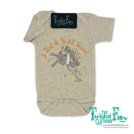 I Got A Wild Hare - S/S Infant One Piece - Oatmeal (6pcs)