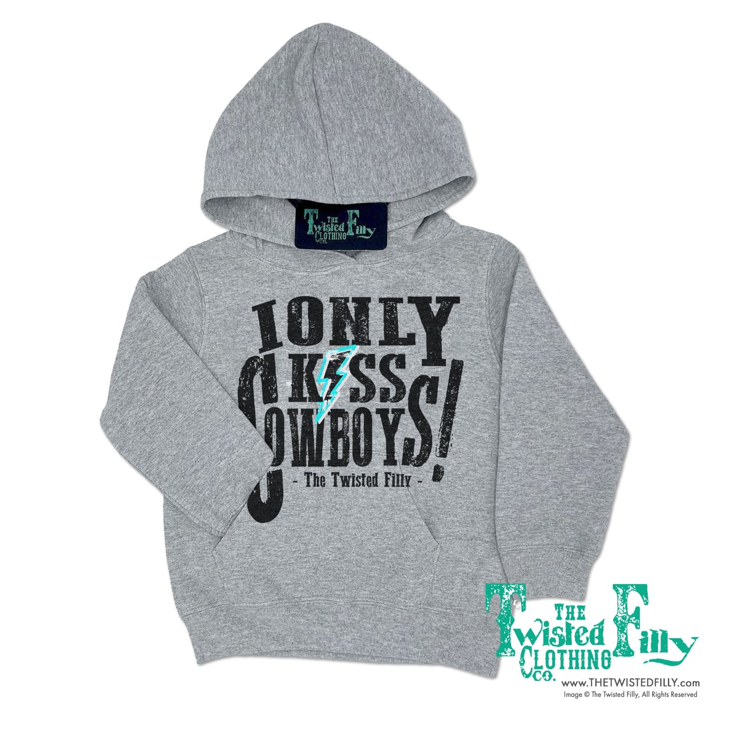 I Only Kiss Cowboys - Youth Hoodie (7 Pcs)