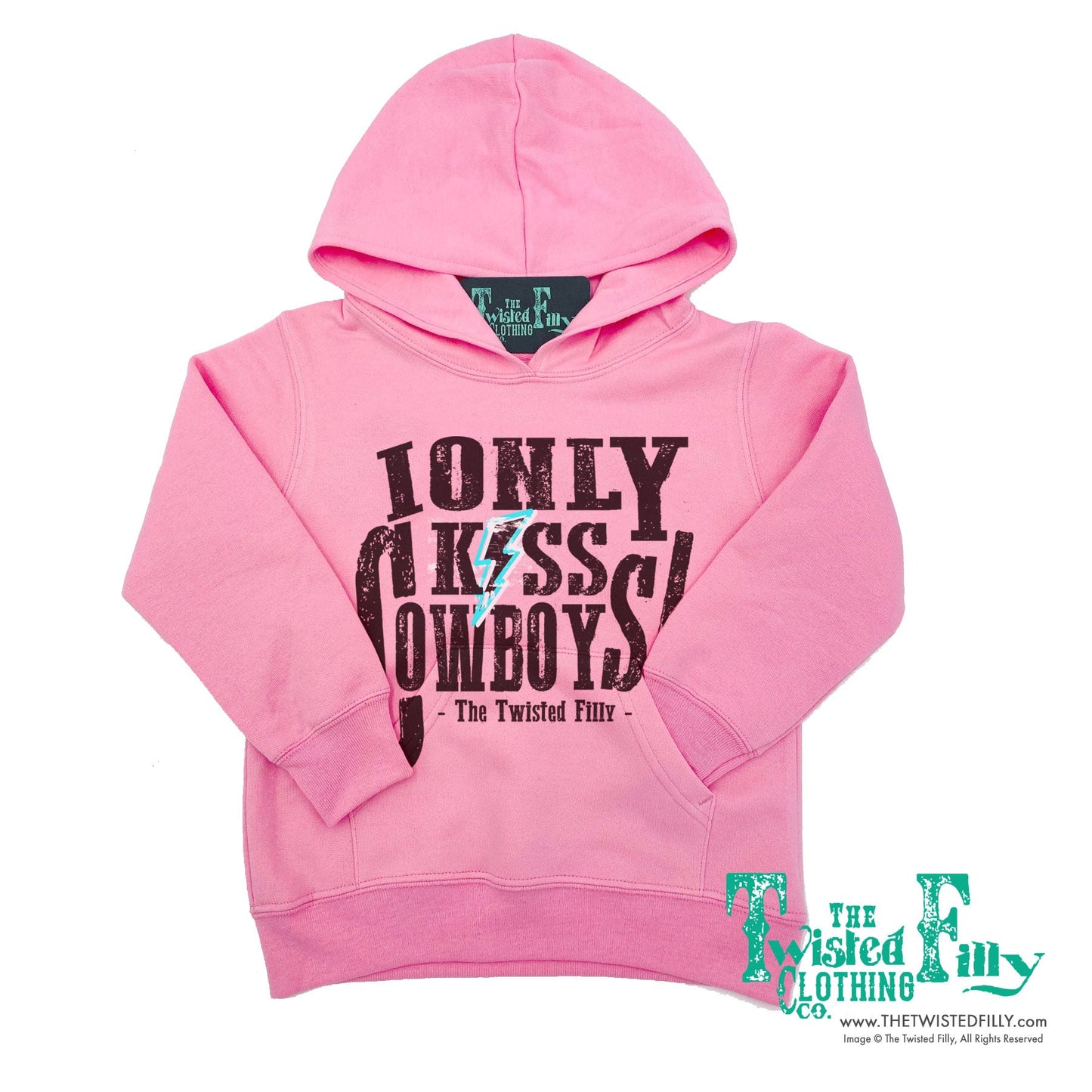 I Only Kiss Cowboys - Youth Hoodie (7 Pcs)