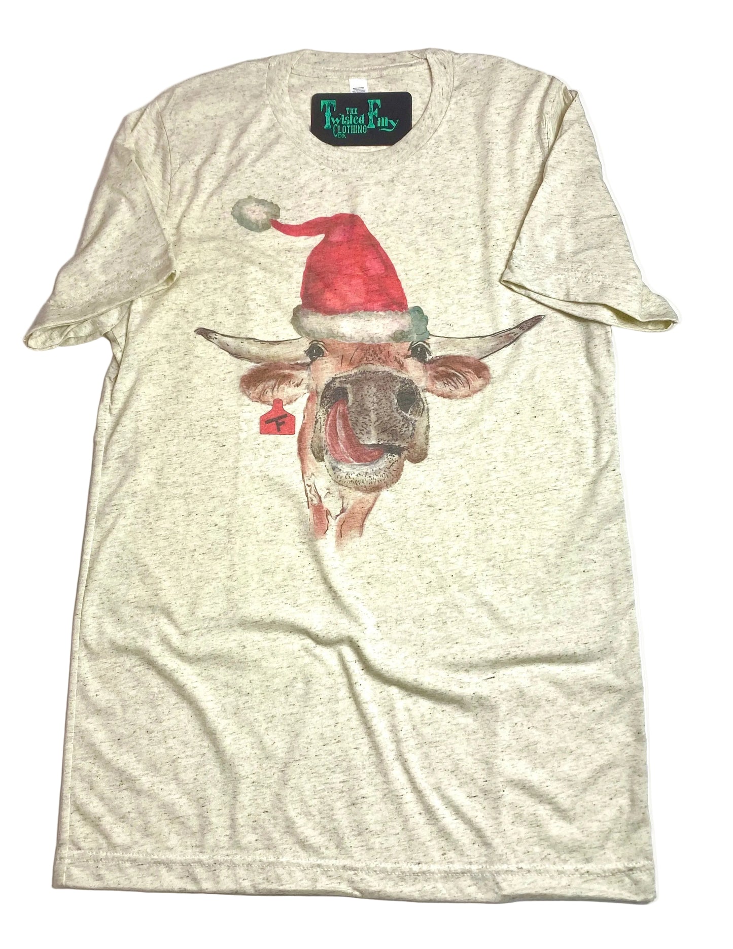 Santa Steer - S/S Adult Crew Neck Tee (7pcs)