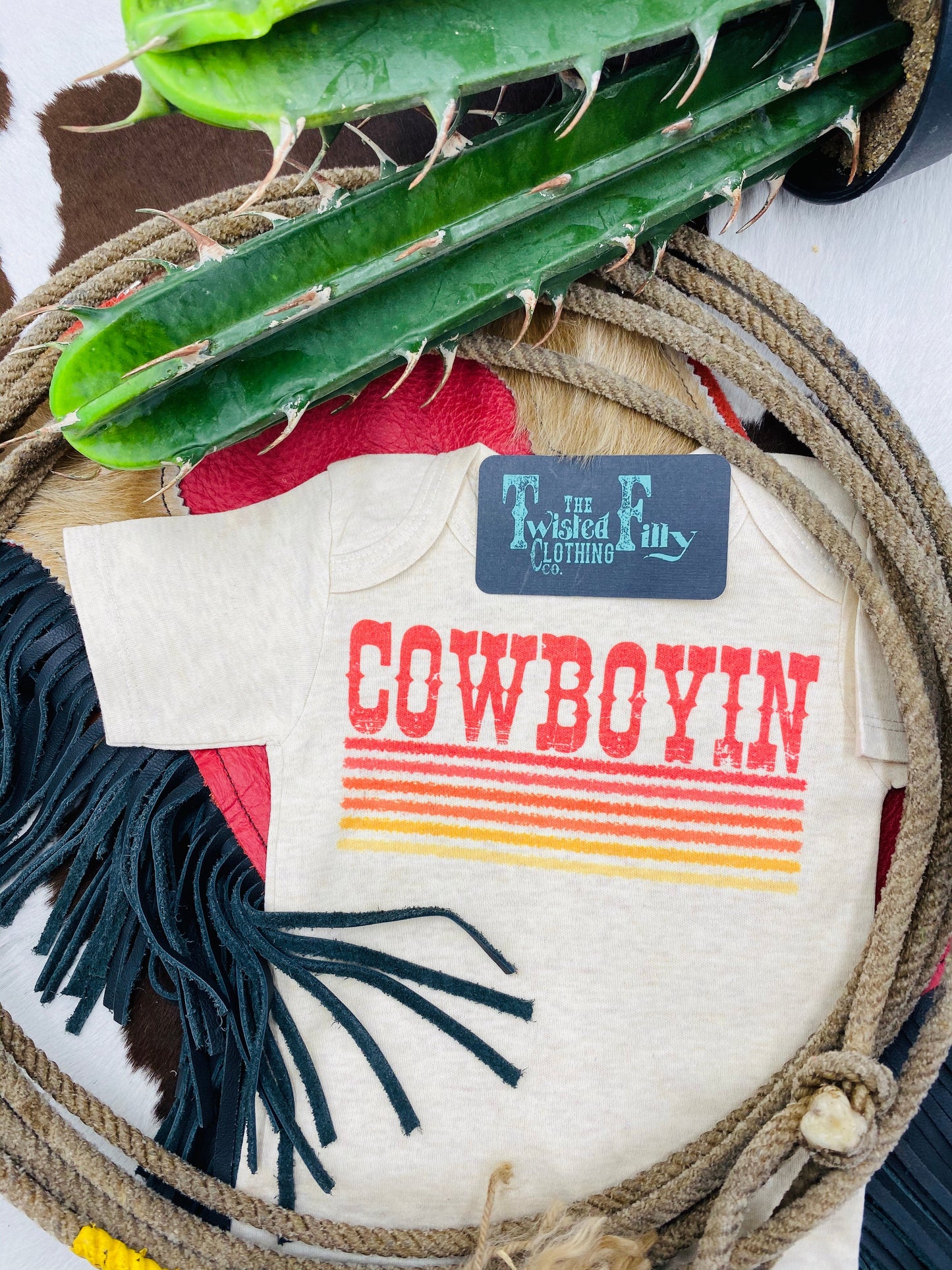 Retro Cowboyin - Infant One Piece (6pcs)