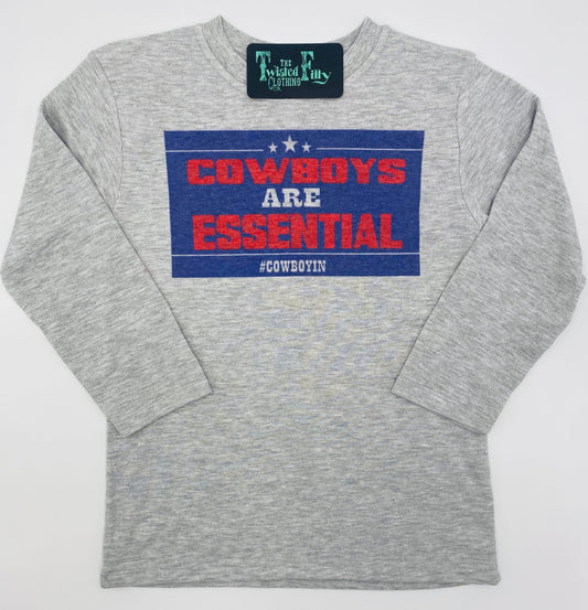 Cowboys Are Essential - L/S Youth Tee (6 Pcs)