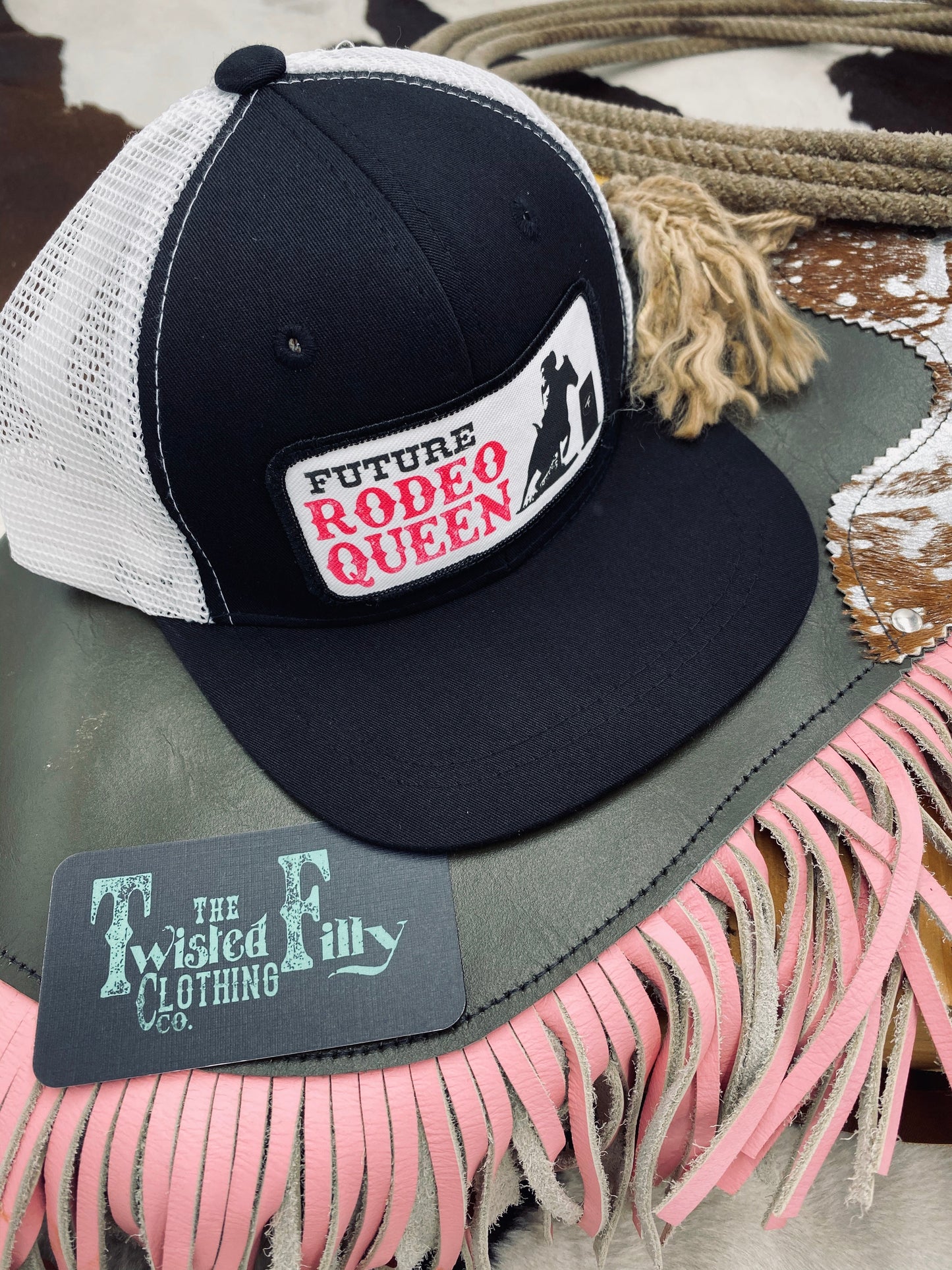 Future Rodeo Queen - Toddler Trucker - Black/White
