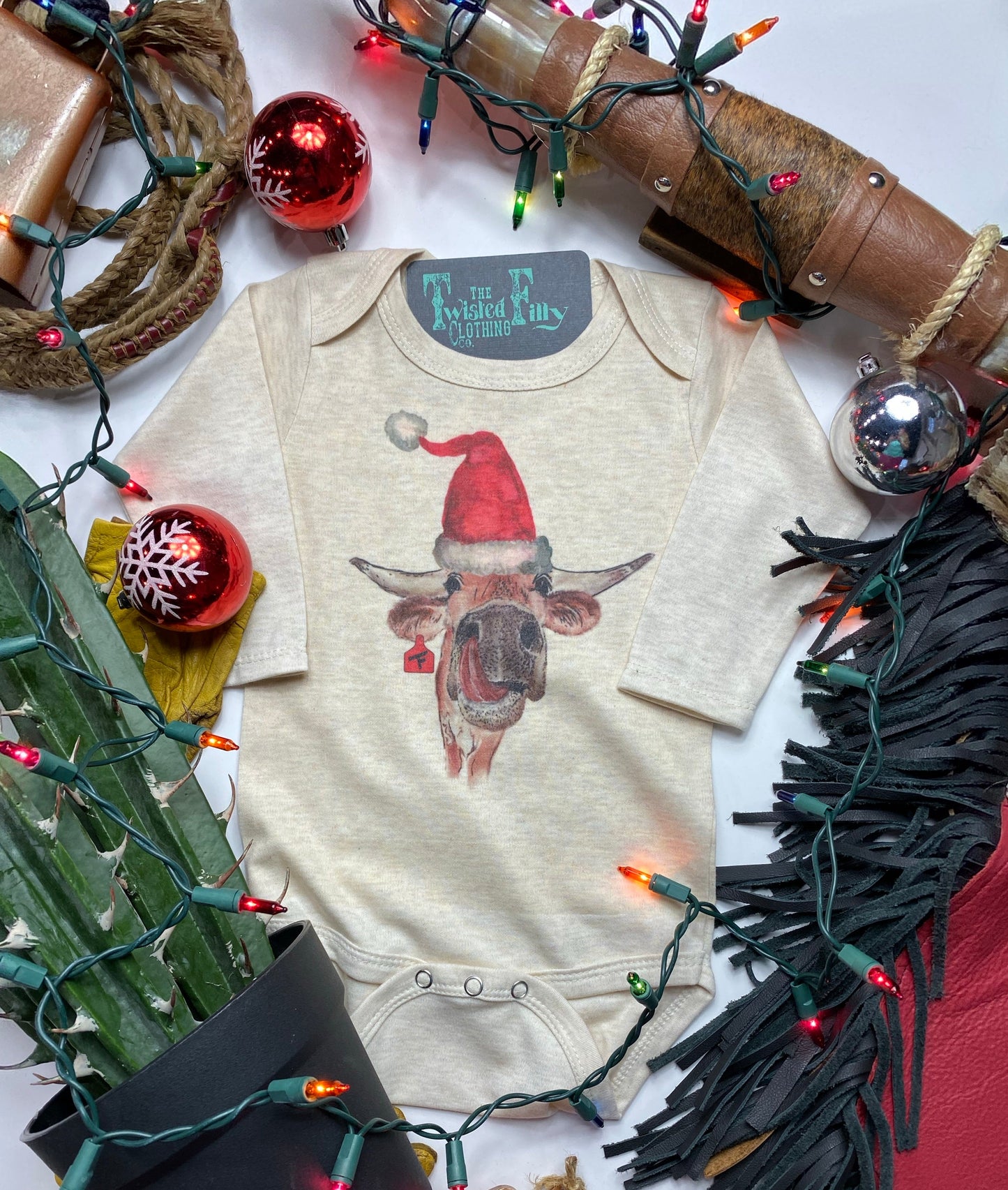 Santa Steer - S/S Infant One Piece (6pcs)