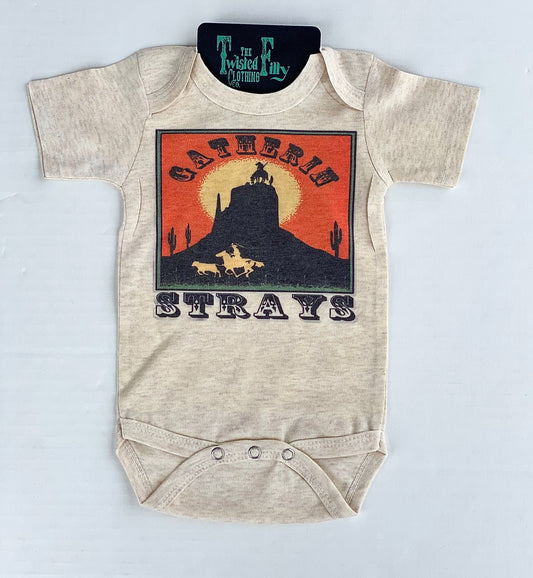 Gatherin Strays - S/S Infant One Piece - Oatmeal (6pcs)