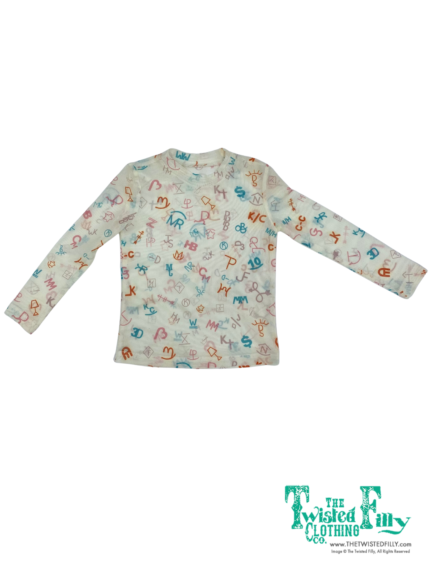 Toddler LS Mesh Top - Ivory Brand (4pcs)