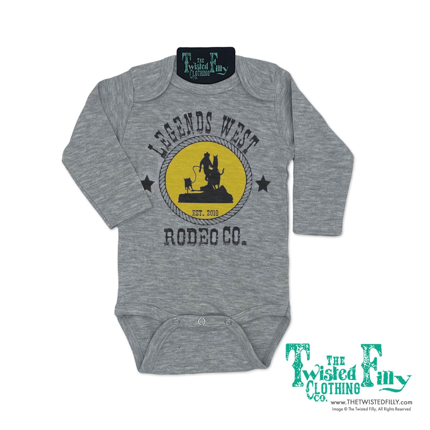 Legends West Rodeo Co. Bull Rider - L/S Infant One Piece (6 Pcs)