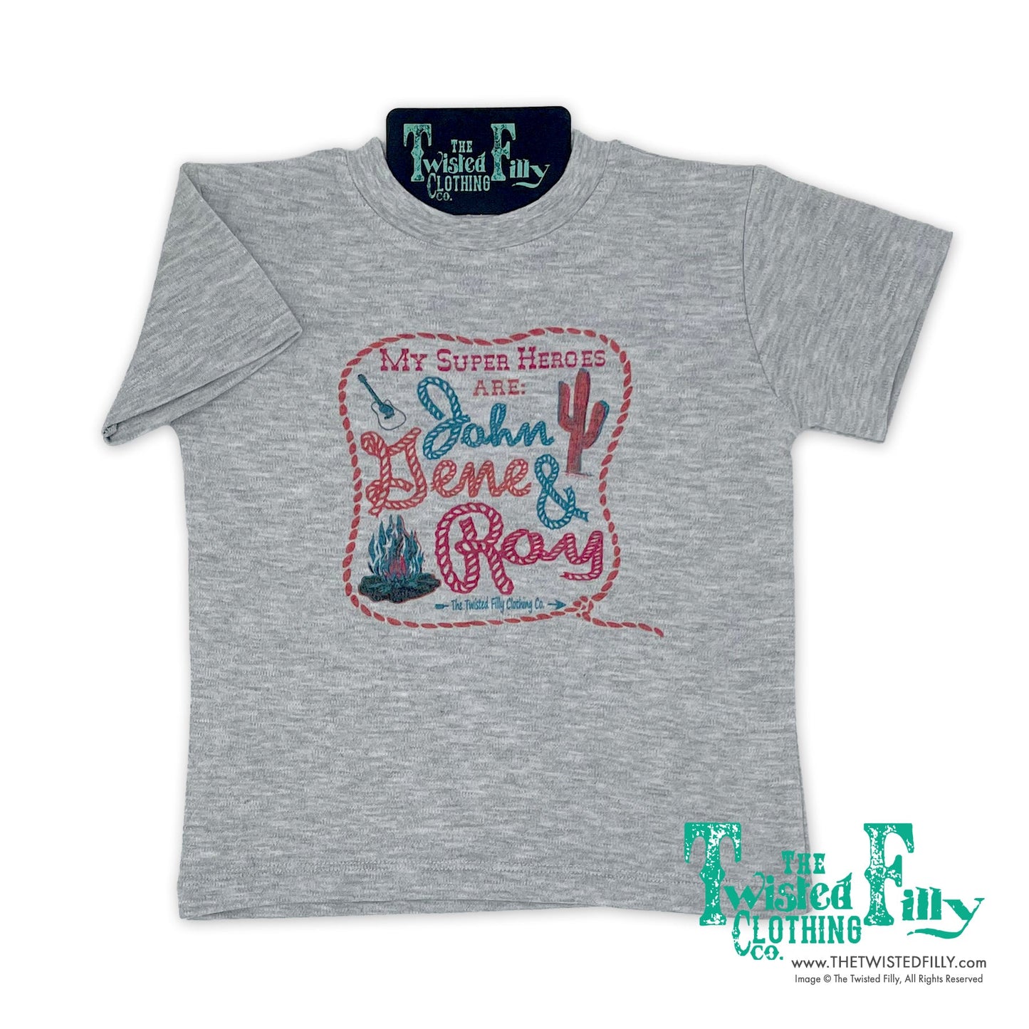 My Super Heros Are John Gene & Roy - Infant Tee (6pcs)
