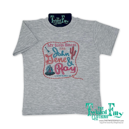 My Super Heros Are John Gene & Roy - Infant Tee (6pcs)