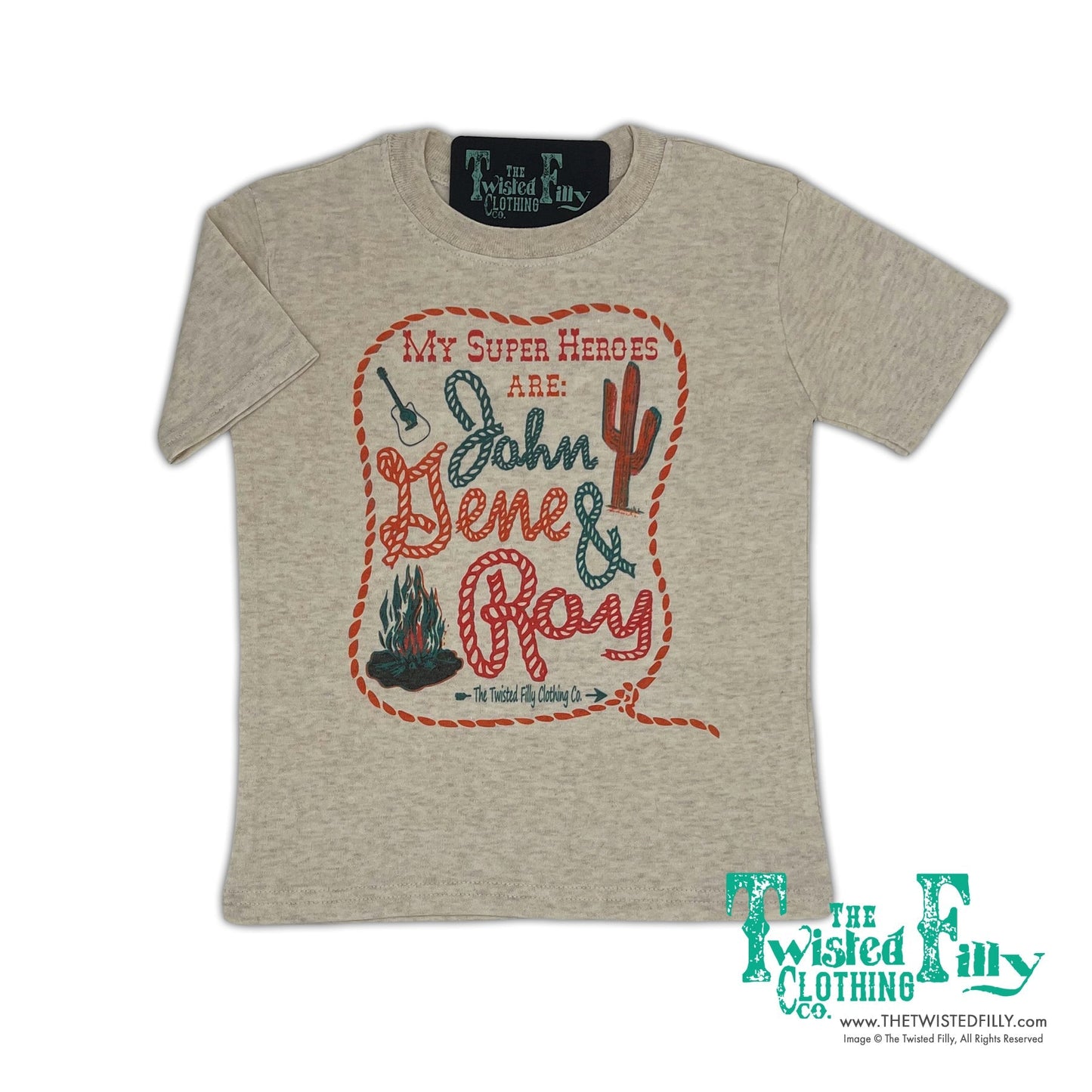 My Super Heros are John Gene & Roy - Youth Tee (6pcs)