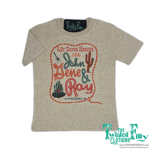 My Super Heros are John Gene & Roy - Youth Tee (6pcs)