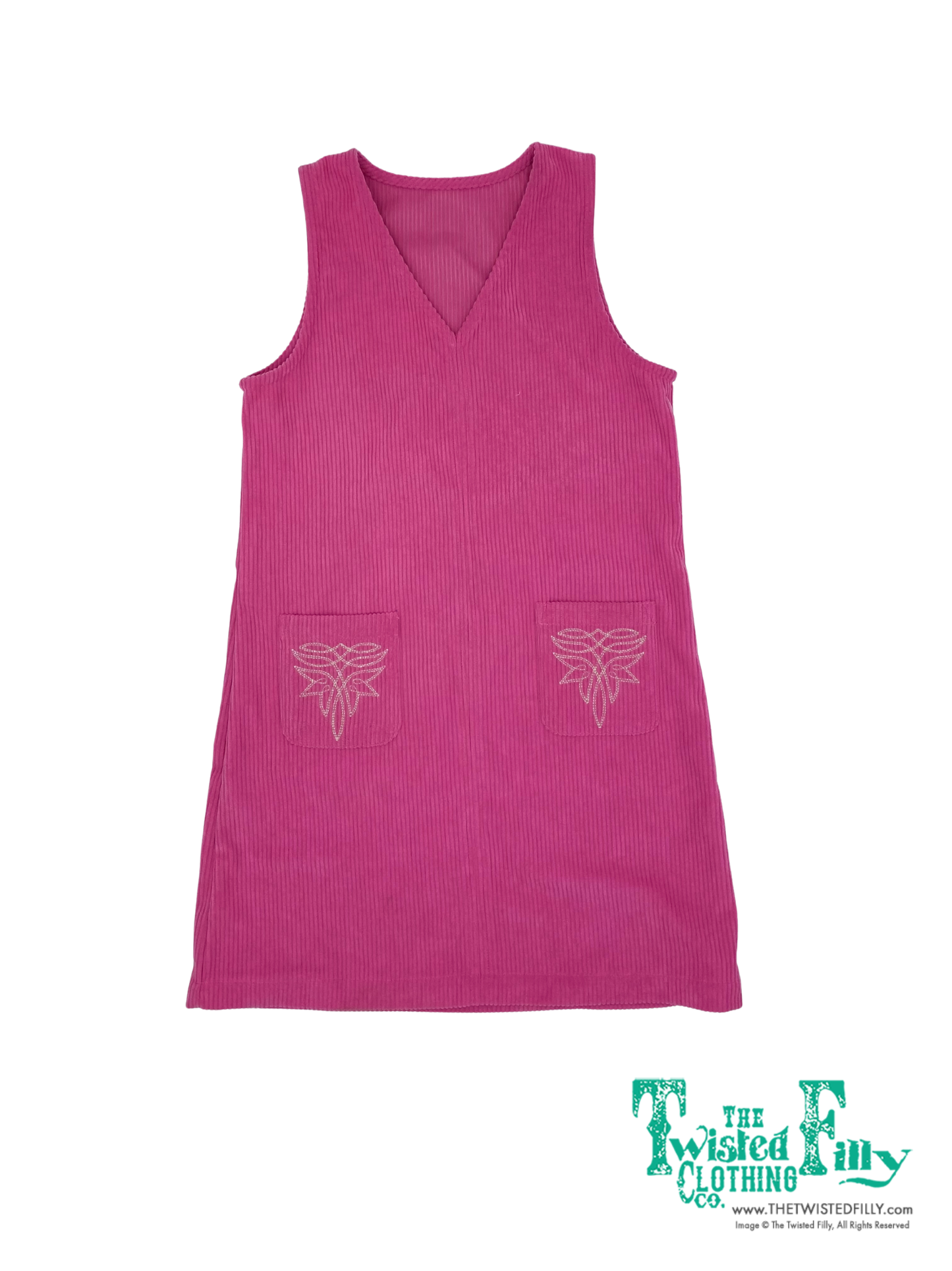 Pink Corduroy - Infant Sleeveless Dress (6pcs)
