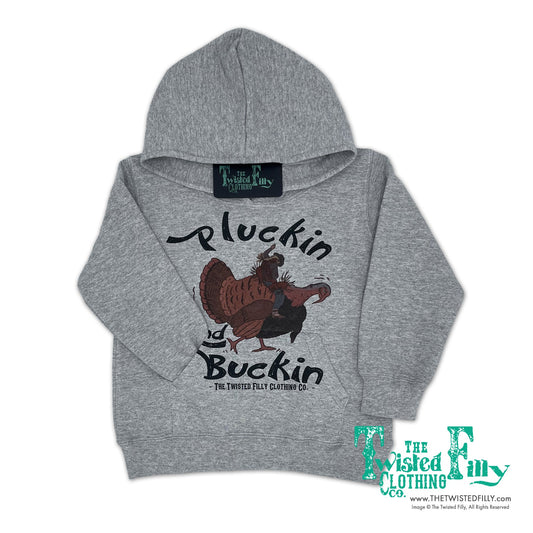 Pluckin and Buckin Turkey Bronc COWGIRL - Youth Hoodie (7 Pcs)