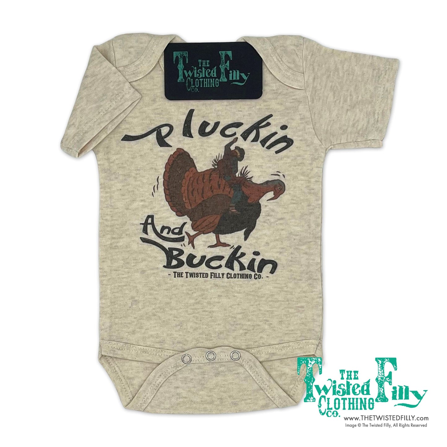 Pluckin and Buckin Cowboy - S/S Infant One Piece (6pcs)