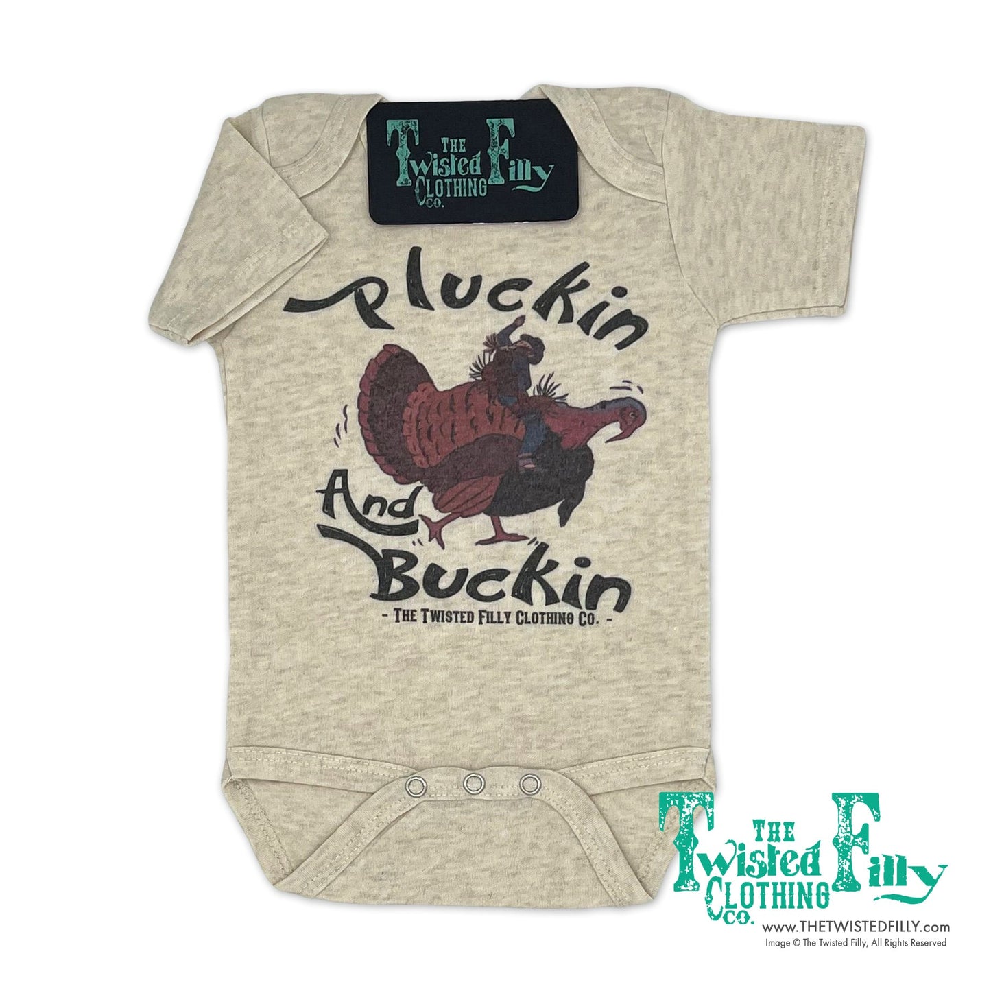 Pluckin and Buckin Cowgirl - S/S Infant One Piece (6 Pcs)