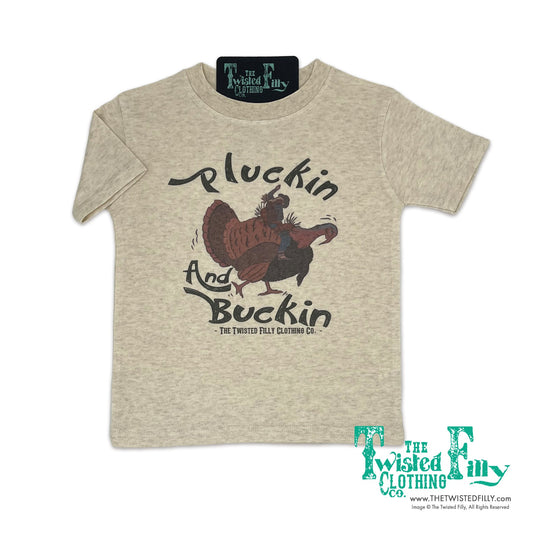 Pluckin and Buckin Turkey Bronc COWGIRL - S/S Toddler Tee (6 Pcs)