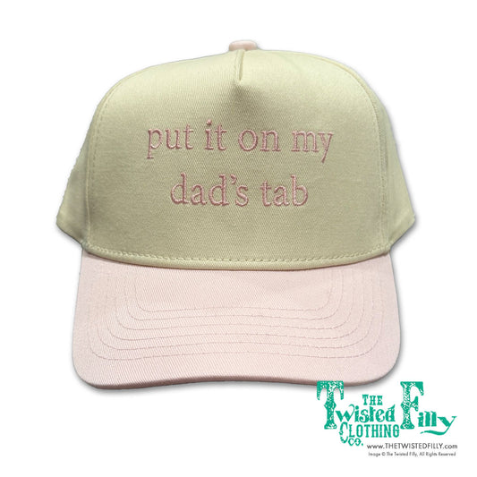 Put It On My Dads Tab - Snapback Hat (2pcs)