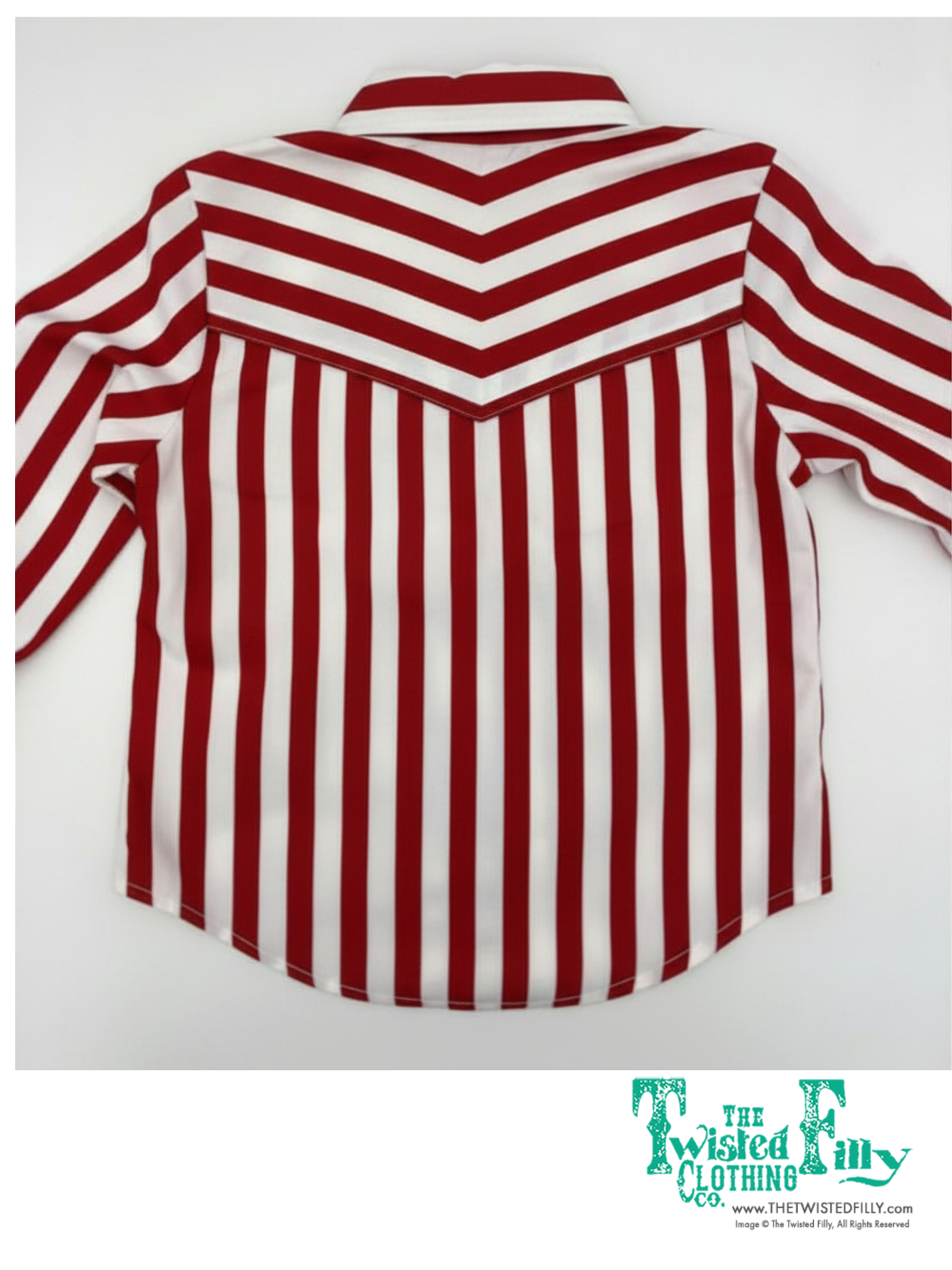 Red Stripe - Toddler LS Pearl Snap (4pcs)