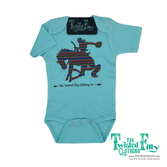 Serape Bronc Rider Turquoise (6pcs)