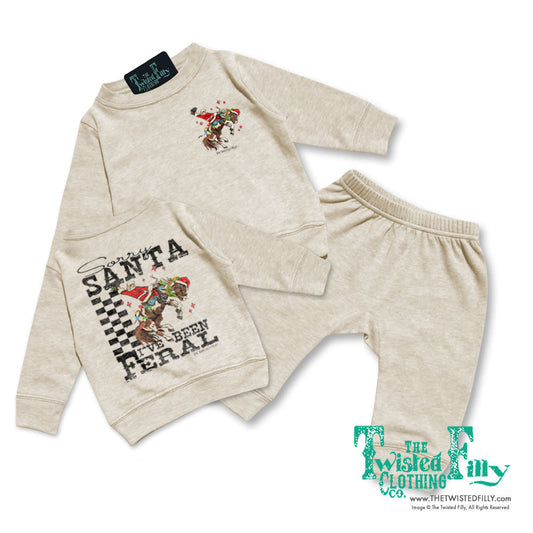 Sorry Santa I've Been Feral - Infant Two Piece Outfit (6pcs)