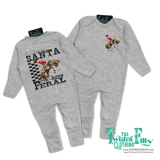 Sorry Santa I've Been Feral - Infant Jumpsuit (4pcs)