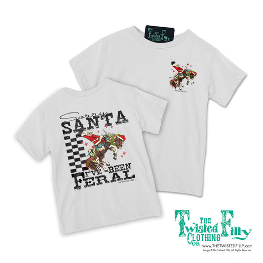 Sorry Santa I've Been Feral - S/S Youth Tee (6pcs)