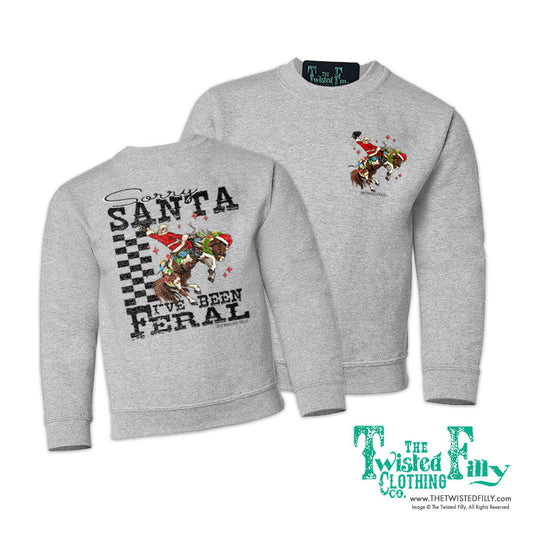 Sorry Santa I've Been Feral - Youth Sweatshirt (7pcs)