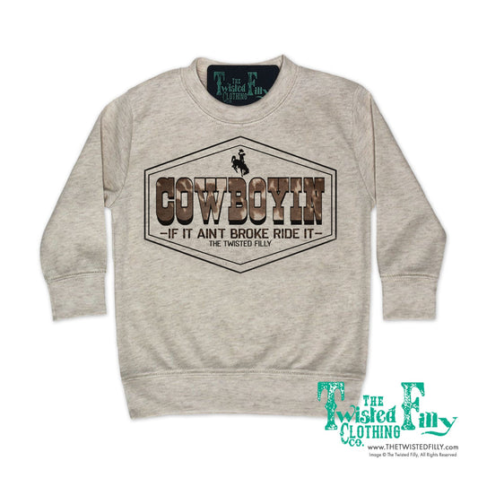 Triangle Cowboy - Boys Youth Pullover - Oatmeal (6 pcs)