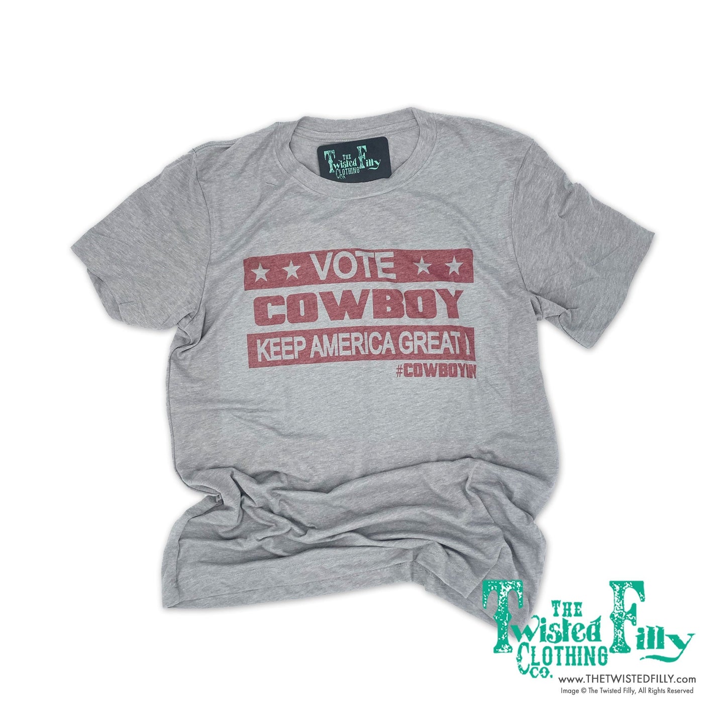 Vote Cowboy Keep America Great - Adult Tee