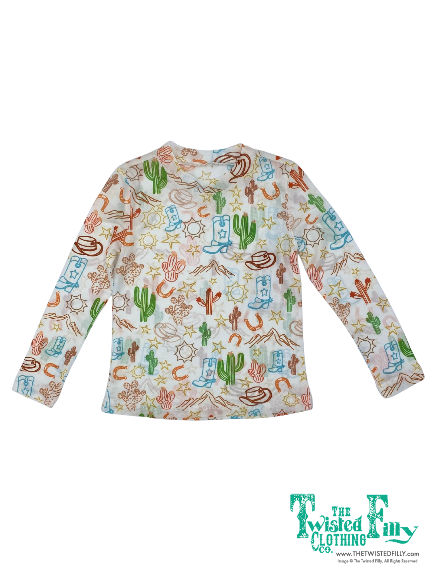 Western Things - Youth Mesh LS Top