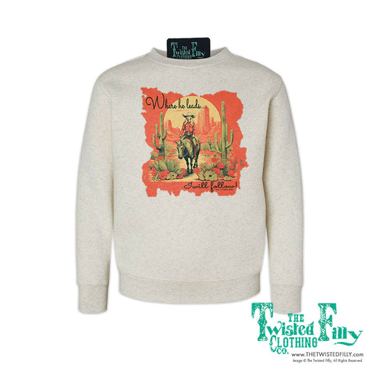 Where He Leads - Youth Sweatshirt (6pcs)