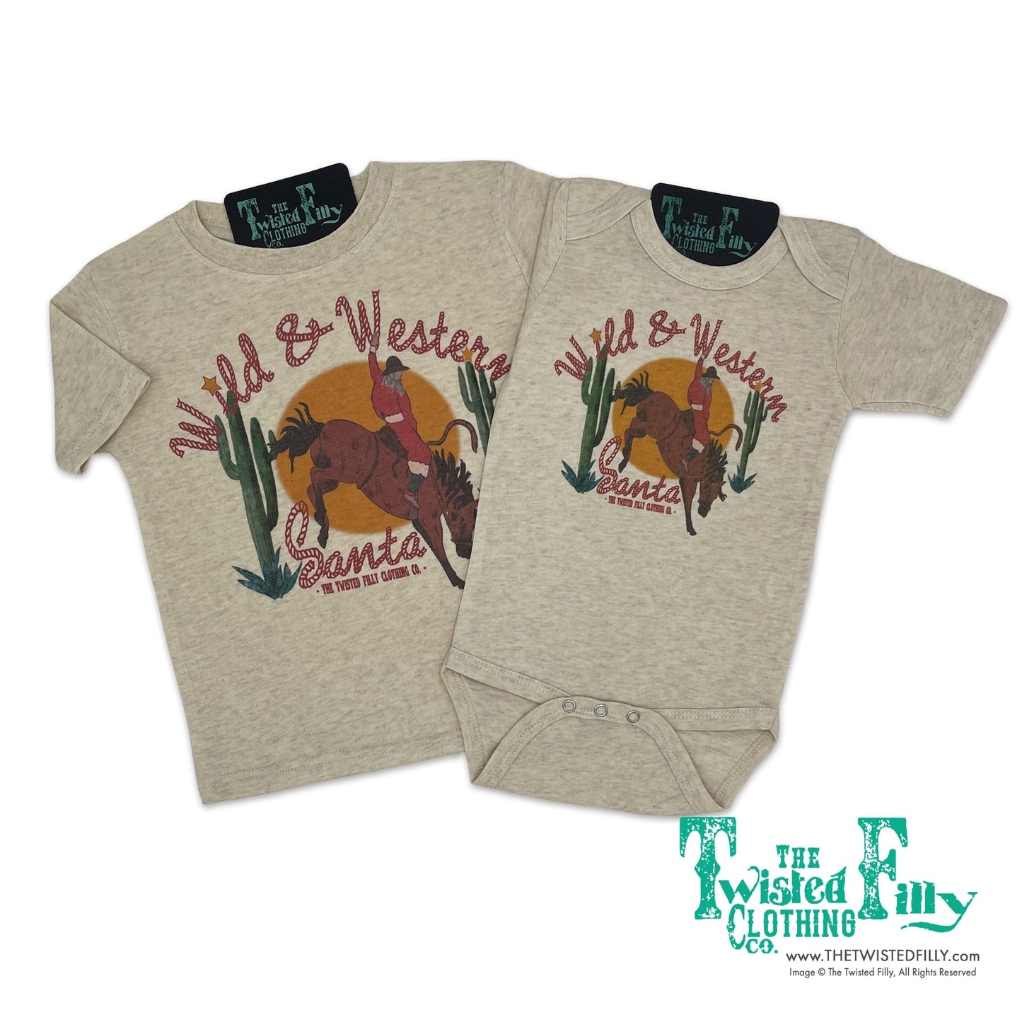 Wild & Western Santa - S/S Adult Tee  (7 Pcs)