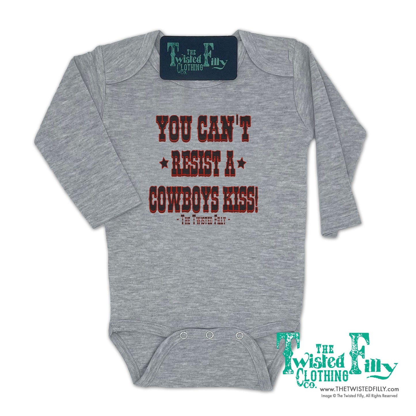 You Can't Resist A Cowboys Kiss - L/S Infant One Piece (6pcs)