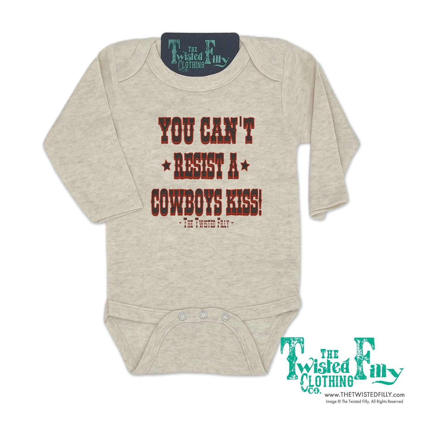 You Can't Resist A Cowboys Kiss - L/S Infant One Piece (6pcs)