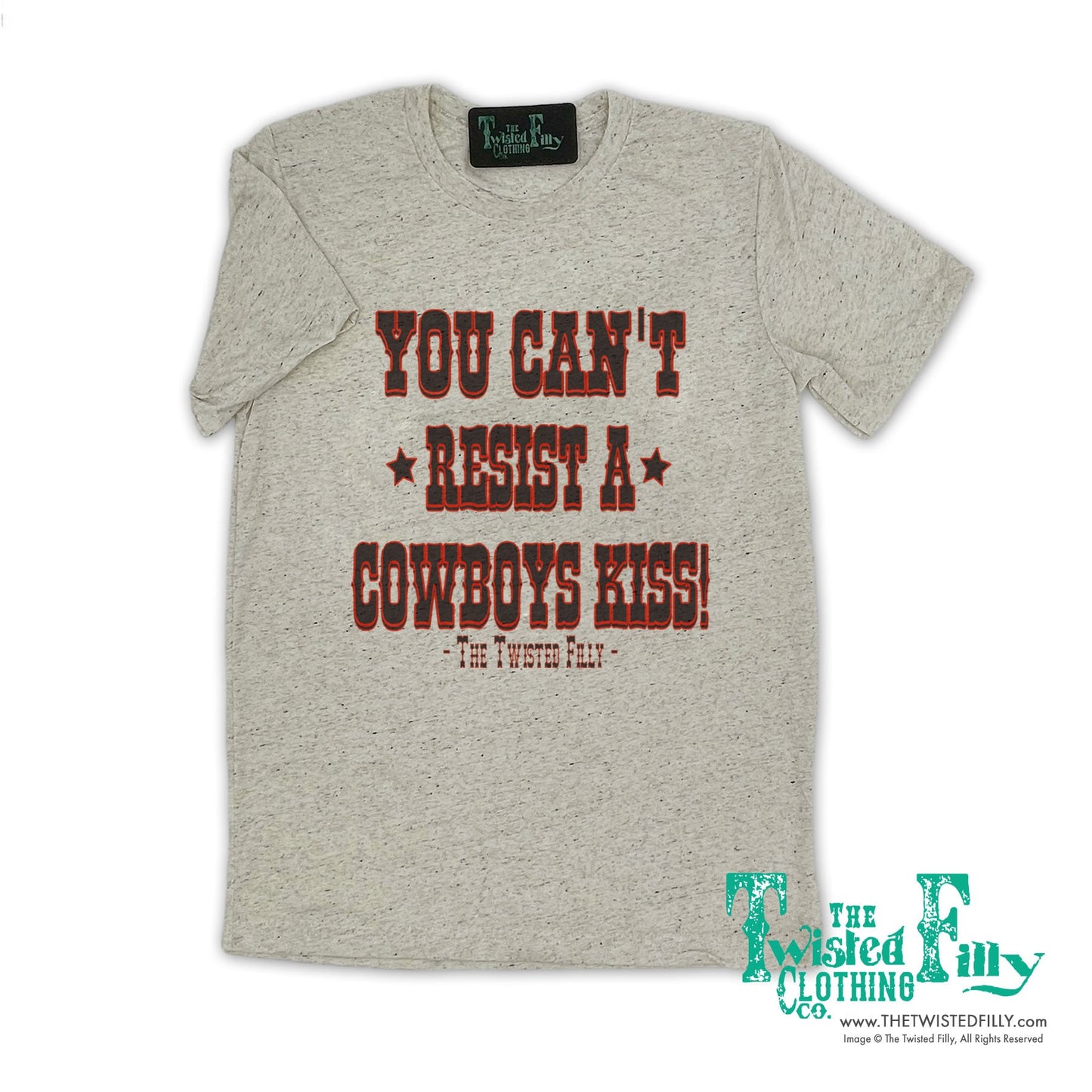 You Can't Resist A Cowboys Kiss - Crew Neck Adult Tee (7pcs)